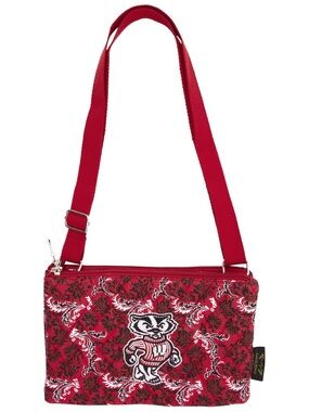 Eagles Wings University of Wisconsin Badgers Quilted Crossbody